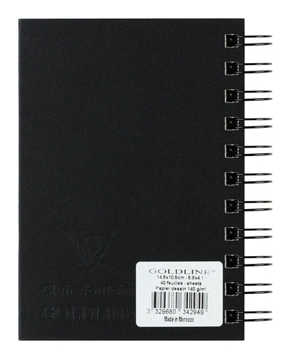 Goldline spiral notebook 40F A6 140g portrait - Ivory - New