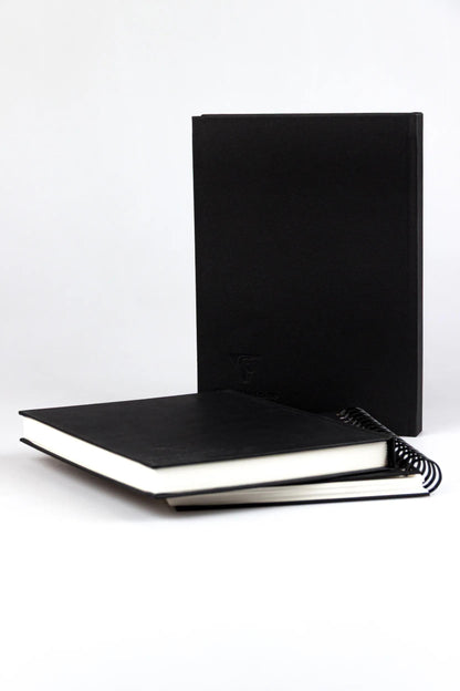 Goldline carnet rembordé rigide 50F A5 140g portrait - Blanc - New (lot de 5)