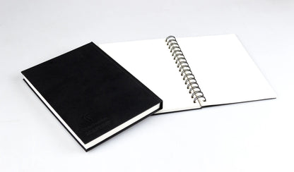 Goldline carnet rembordé rigide 50F A5 140g portrait - Blanc - New (lot de 5)