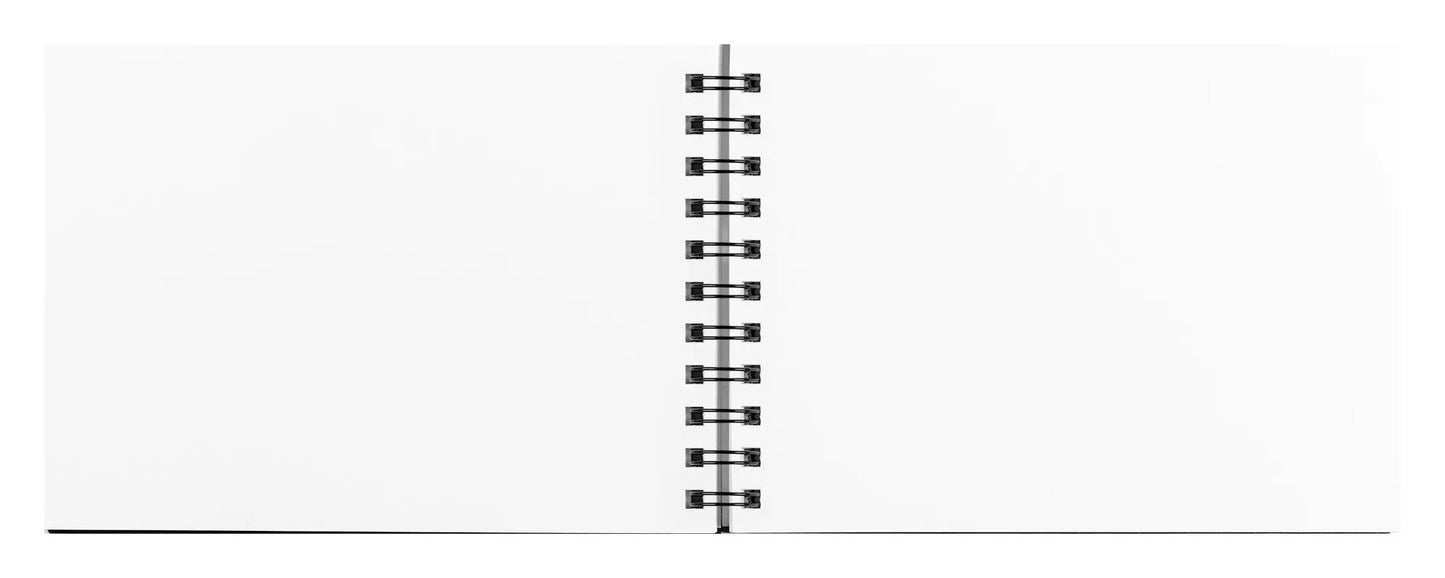 Goldline carnet spiralé 50F A5 140g paysage - Blanc - New (Lot x5)