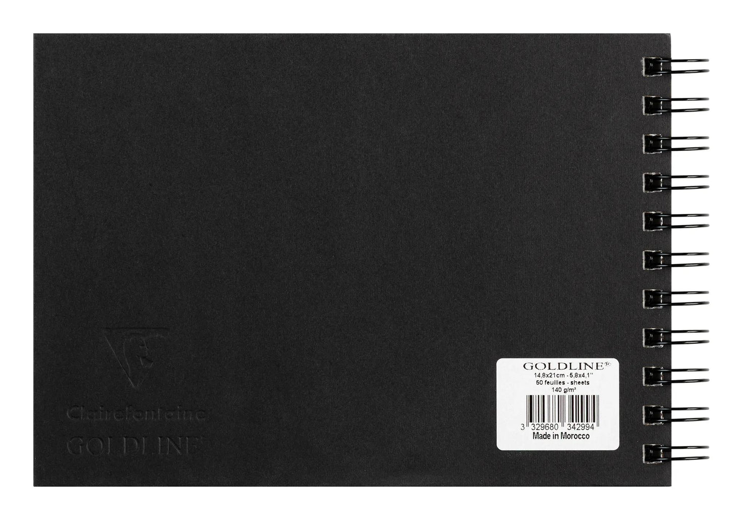 Goldline carnet spiralé 50F A5 140g paysage - Blanc - New (Lot x5)
