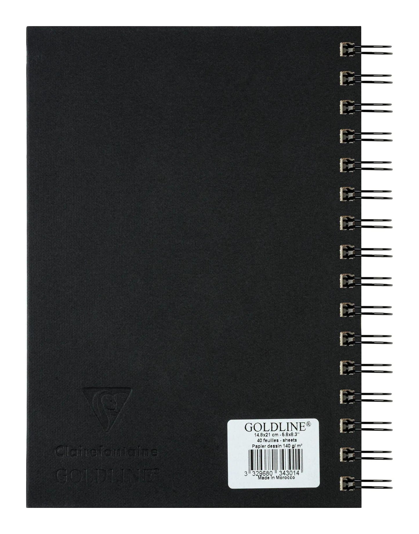 Goldline spirale quaderno 40F A5 140g ritratto - Avorio - Nuovo (Pacchetto x5)