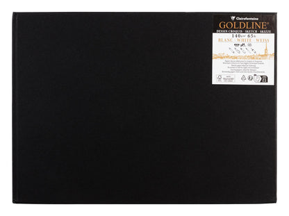 Goldline carnet rembordé rigide 50F A4 140g paysage - Blanc - New (lot de 5)