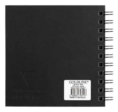 Goldline carnet spiralé 50F 15x15cm 140g - Blanc - New (lot de 5)