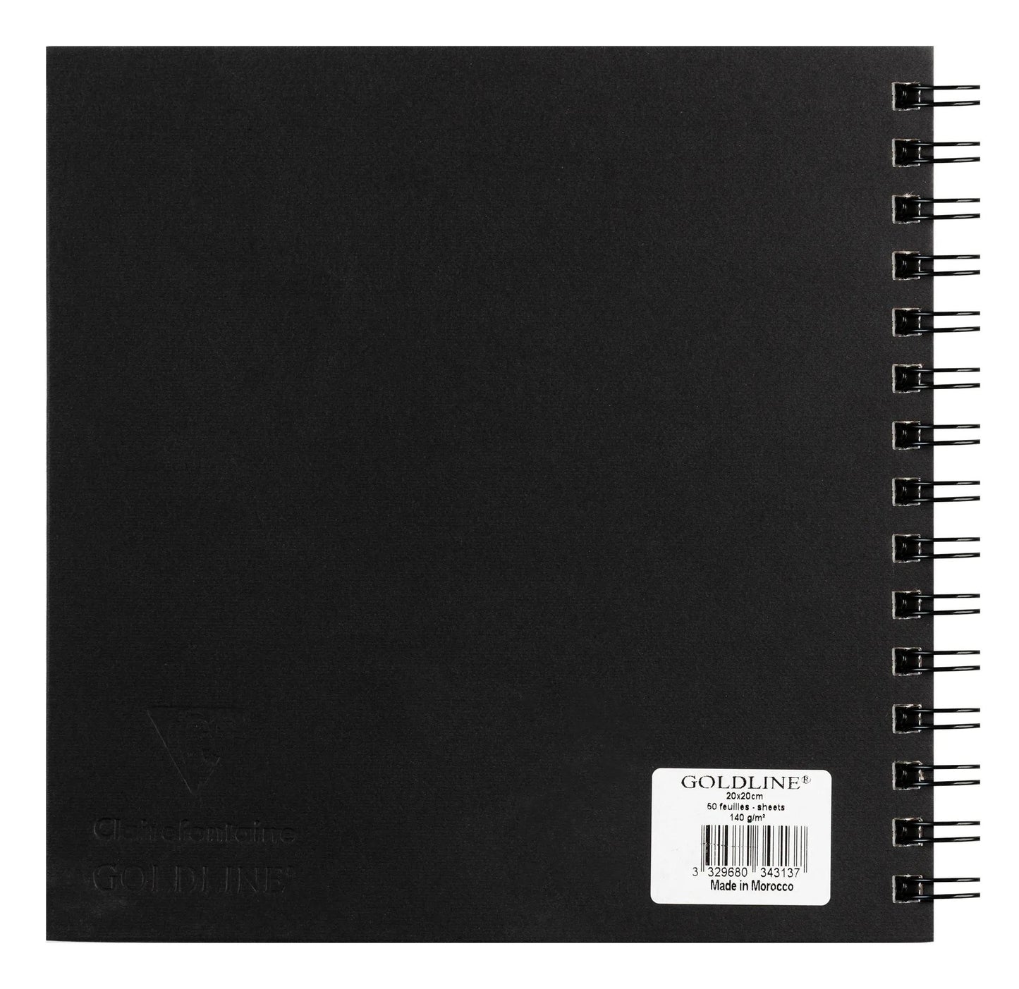 Goldline spirale quaderno 50F 20x20cm 140g - Bianco - Nuovo (Pacchetto x5)