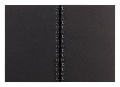 Quaderno a spirale in oro 50F A5 140g ritratto - Nero - Nuovo (confezione da 5)
