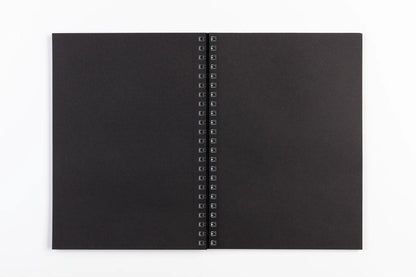 Quaderno a spirale in oro 50F A4 140g ritratto - Nero - Nuovo (confezione da 5)