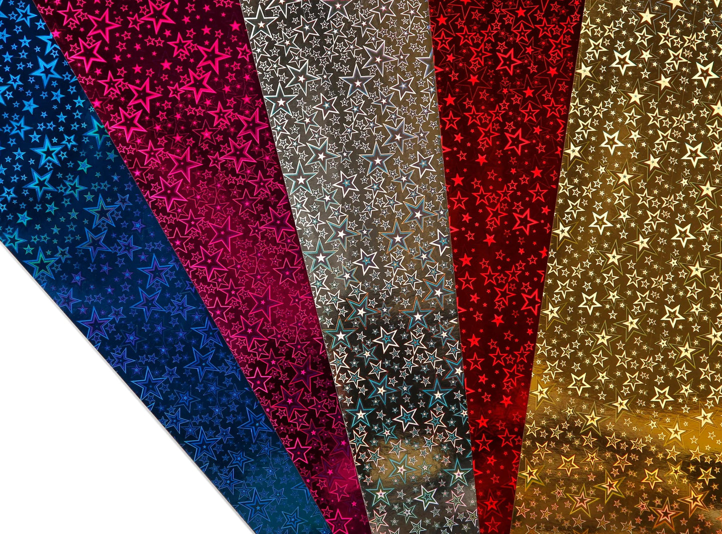 HOLOGRAPHICAL CARTON, Bag of 10 sheets 230g/m2 in 50x35cm format - Assortment (Pack x5)