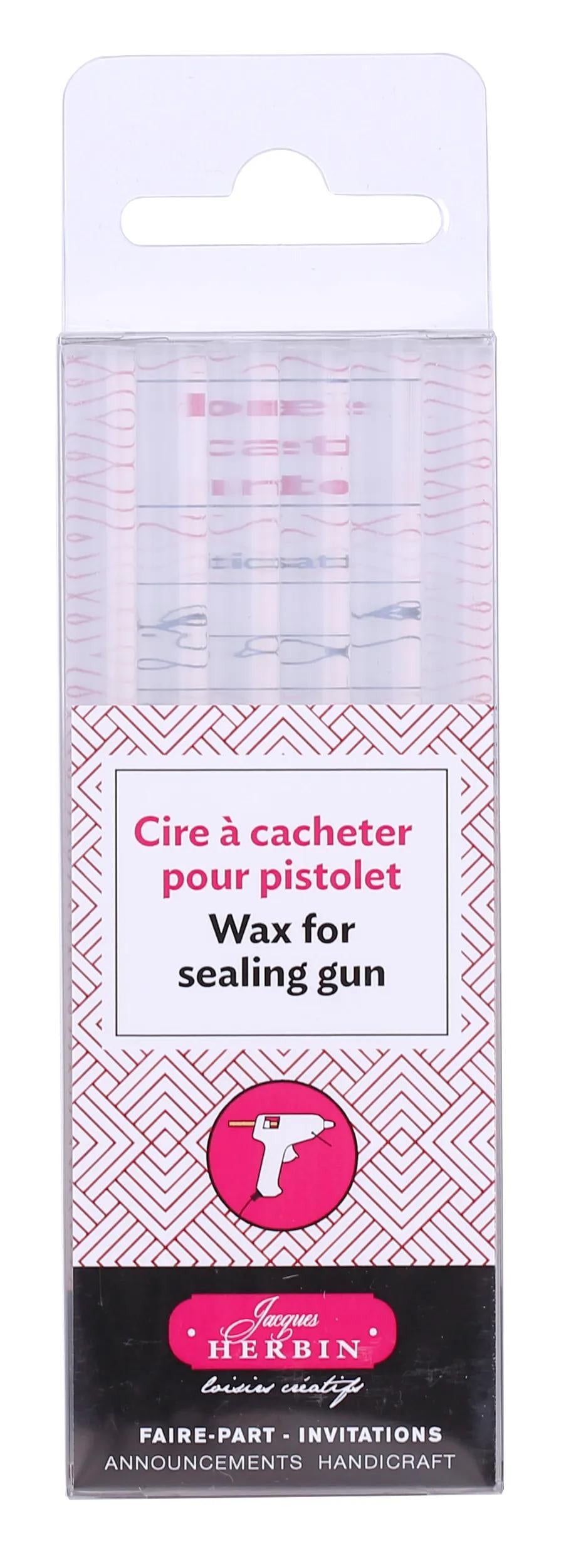 6 Wax Batons für Pistole - Transparent (Paket x5)
