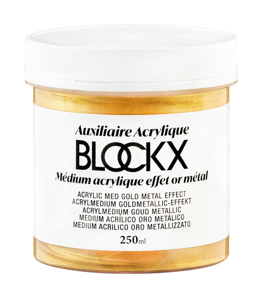Acrilico medio oro metallo - 250ml - Nuovo