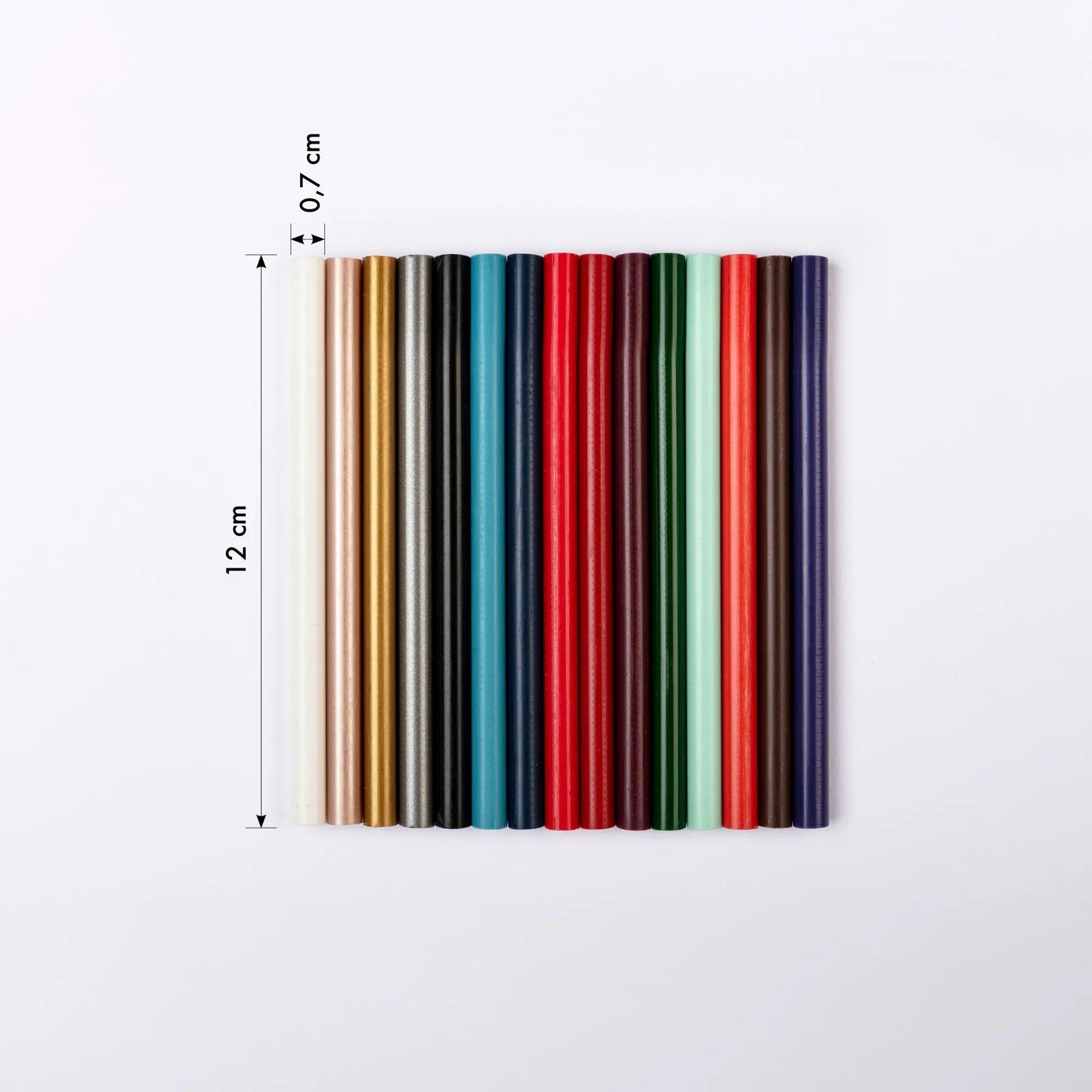 6 Wax Batons for Gun - Gold (Pack x5)