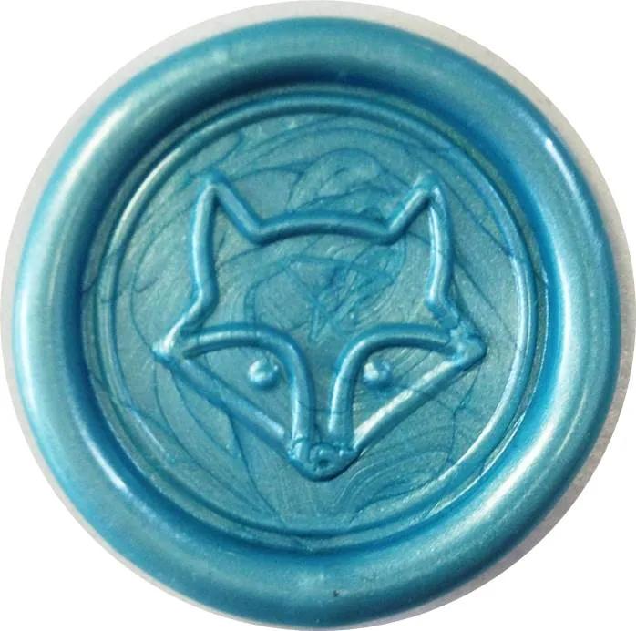 6 bâtons de cire nacrée pour pistolet - Bleu (Lot x5)