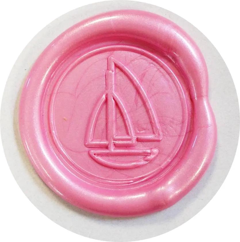 6 bastoncini di cera perla per pistola - Rosa (Pacchetto x5)