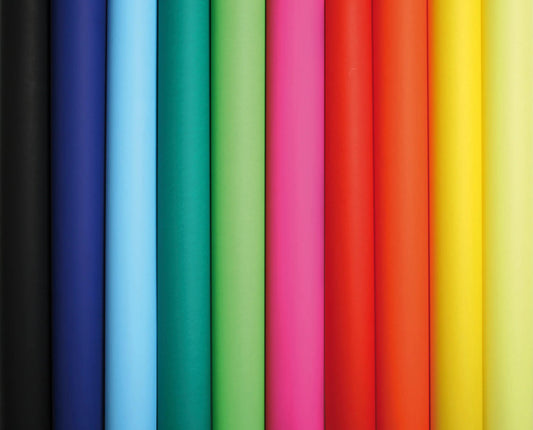 PAPIER AFFICHE PEINTE, Rotolo di 10 fogli 80g/m in formato 60x80cm - Assortimento (confezione da 5)
