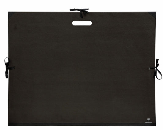 Carton à dessin Kraft 3 cordons 59x72cm - Noir