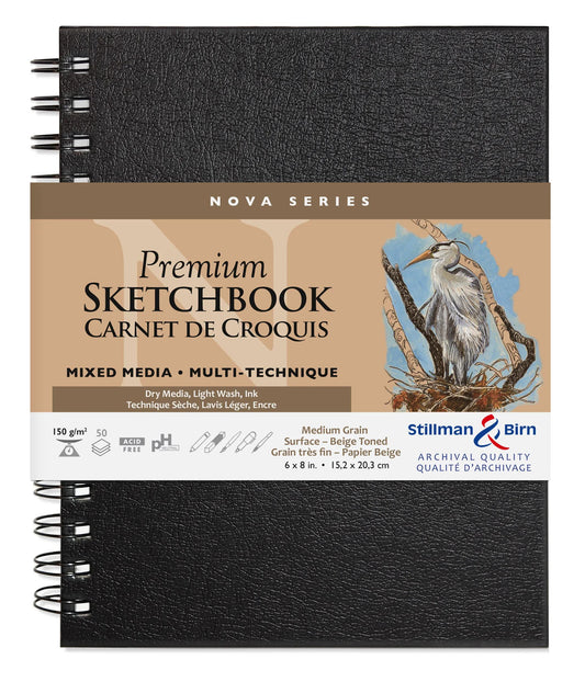 Nova Series carnet spiralé 50F 15,2x20,3cm 150g - Beige (lot de 2)