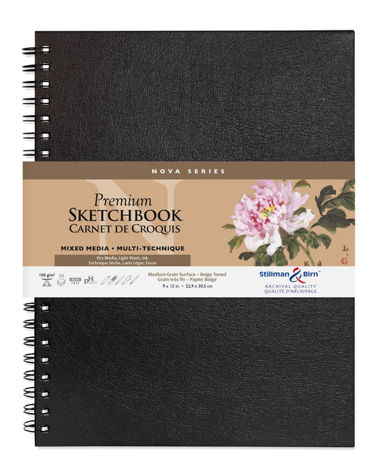 Nova Series Spiral Notebook 50F 22,9x30,5cm 150g - Beige (2er-Pack)