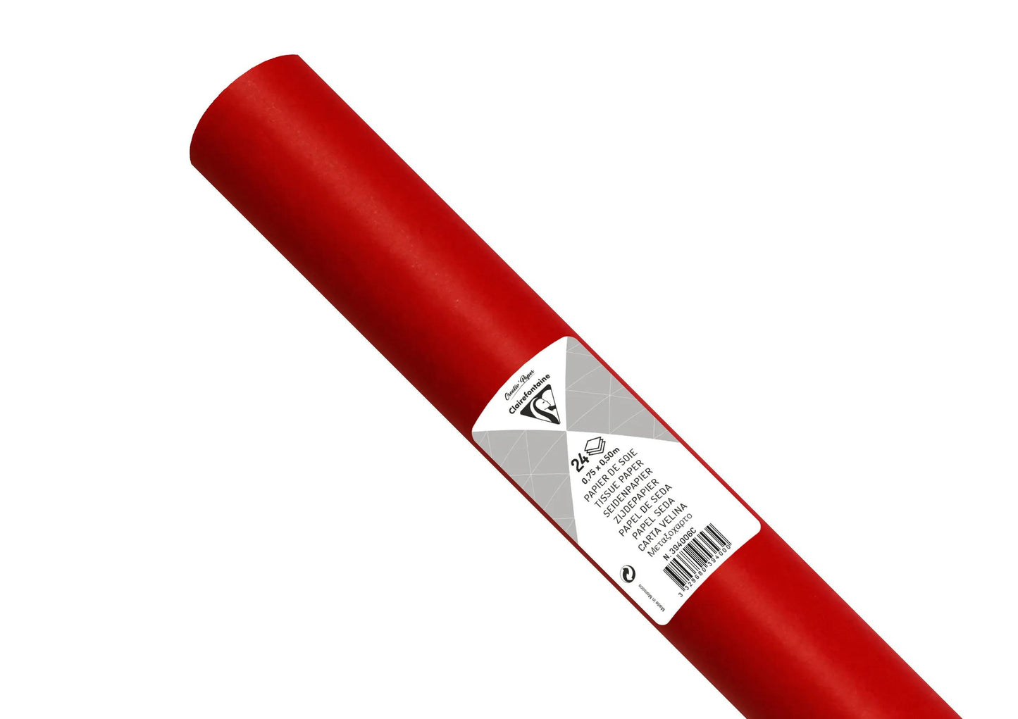 SOUTH PAPER, Roll of 24 sheets 18g/m2 in 50x75cm format - Red (Pack x5)