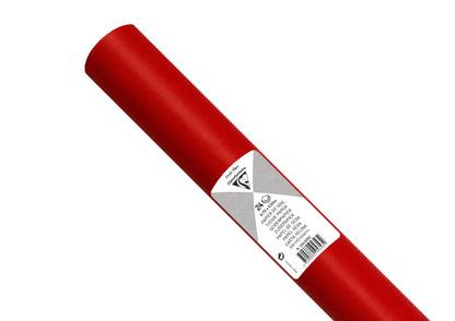 PAPIER DE SOIE, Rouleau de 24 feuilles 18g/m2 au format 50x75cm - Rouge (lot de 5)