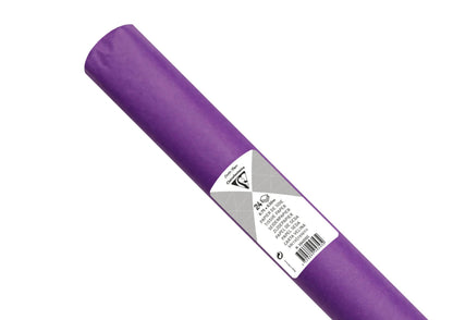 PAPIER DE SOIE, Rouleau de 24 feuilles 18g/m2 au format 50x75cm - Mauve (lot de 5)