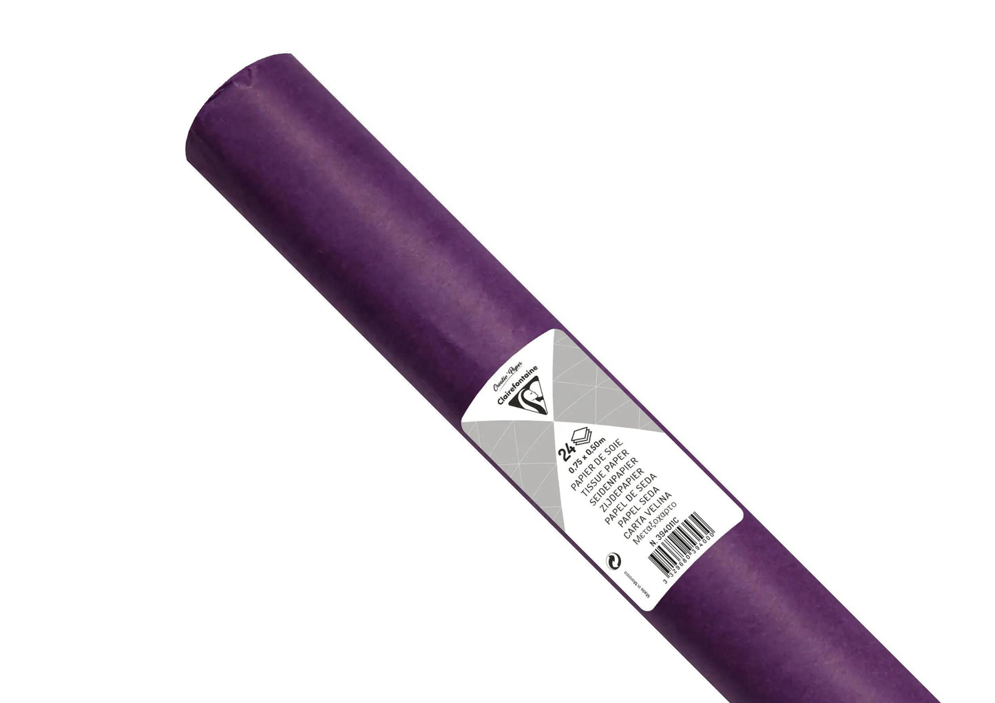SOUTH PAPER, Roll of 24 sheets 18g/m2 in 50x75cm format - Violet (Pack x5)