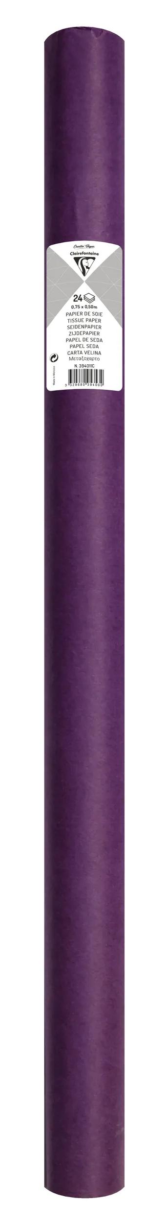 SOUTH PAPER, Roll of 24 sheets 18g/m2 in 50x75cm format - Violet (Pack x5)