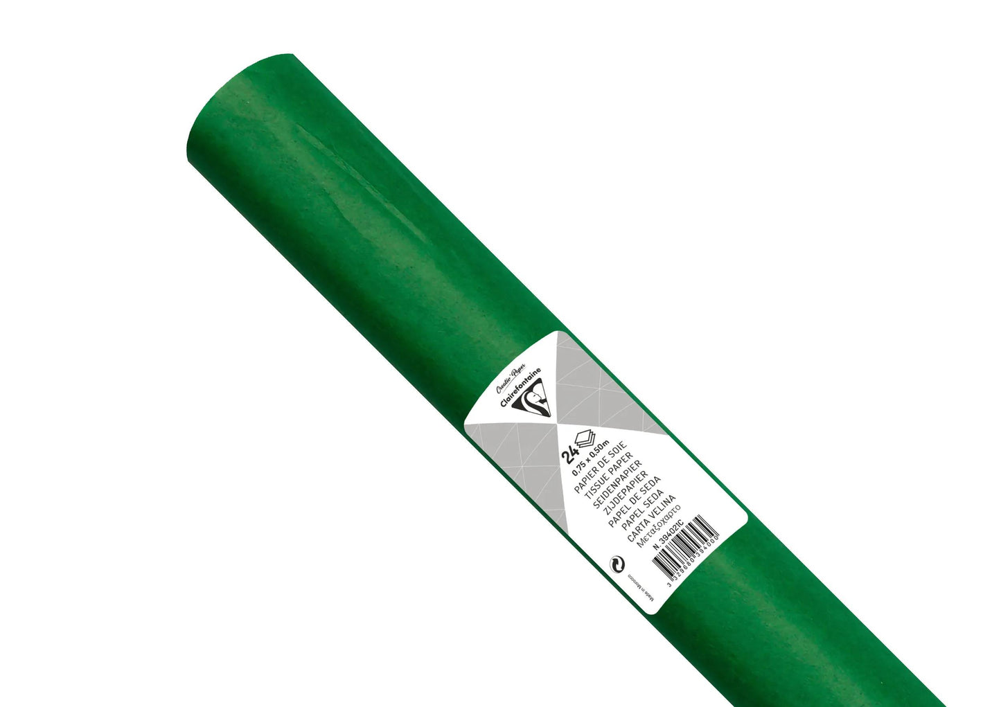 SOUTH PAPER, Roll of 24 sheets 18g/m2 in 50x75cm format - Green (Pack x5)