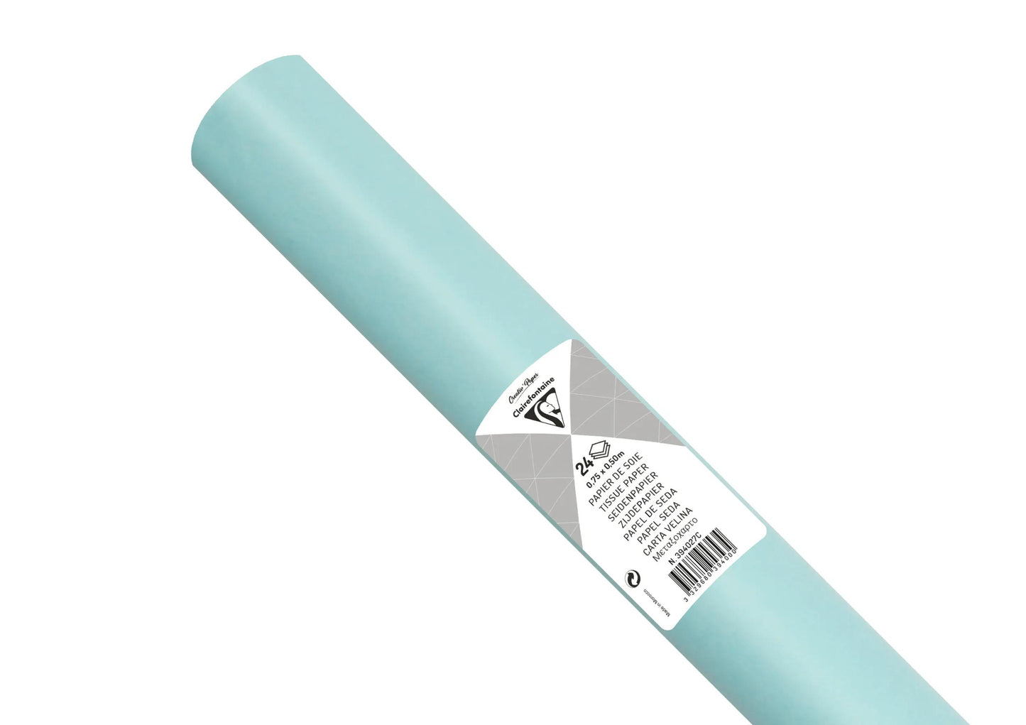 SOUTH PAPER, Roll of 24 sheets 18g/m2 in 50x75cm format - Sky blue (Pack x5)