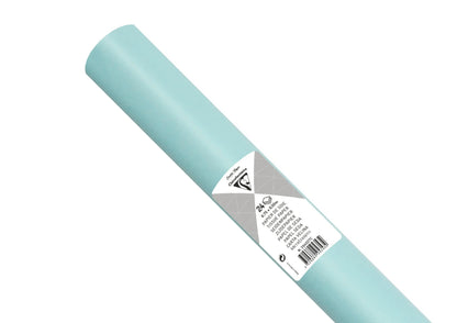 PAPIER DE SOIE, Rouleau de 24 feuilles 18g/m2 au format 50x75cm - Bleu ciel (lot de 5)