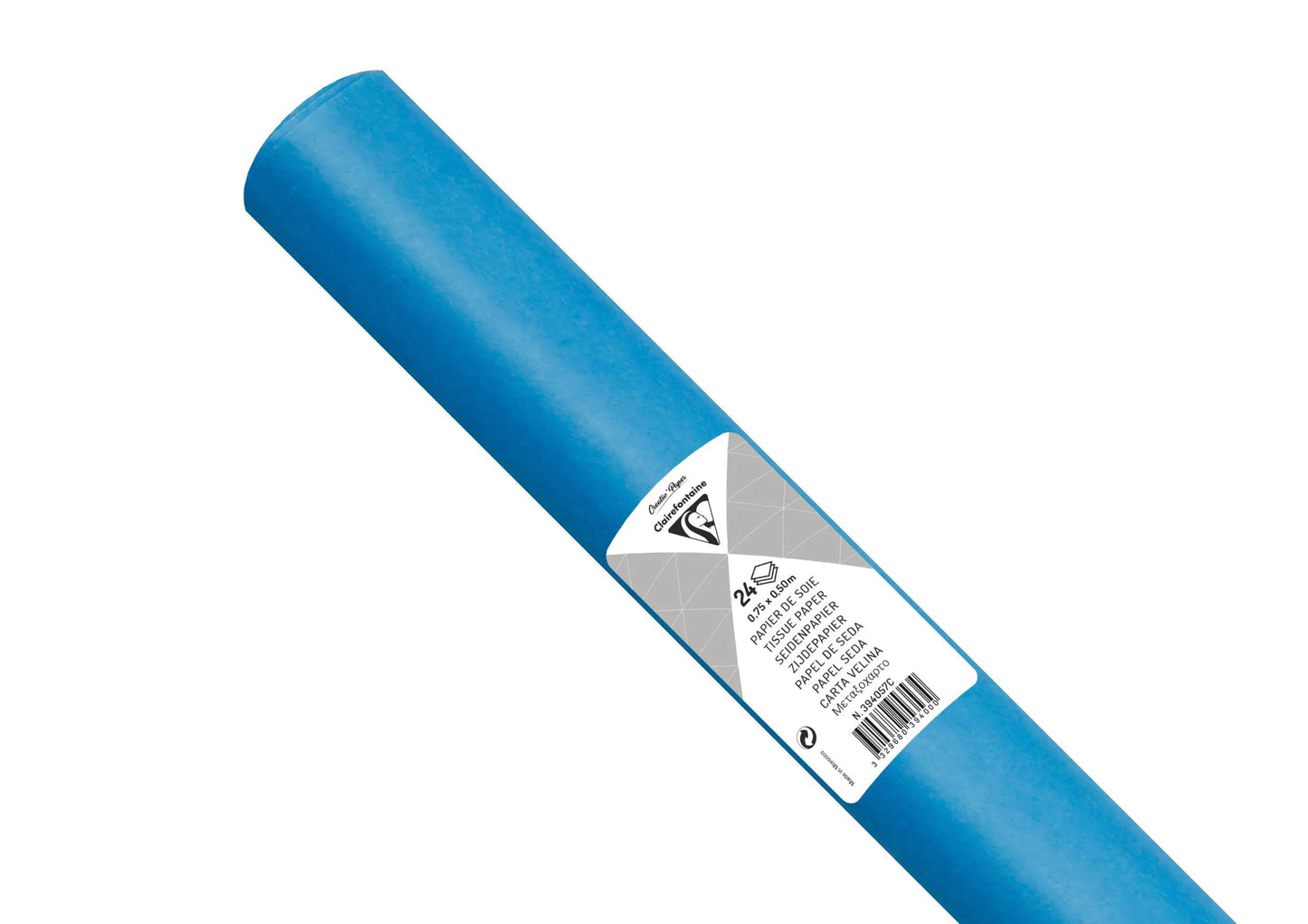 SOUTH PAPER, Roll of 24 sheets 18g/m2 in 50x75cm format - Petroleum blue (Pack x5)