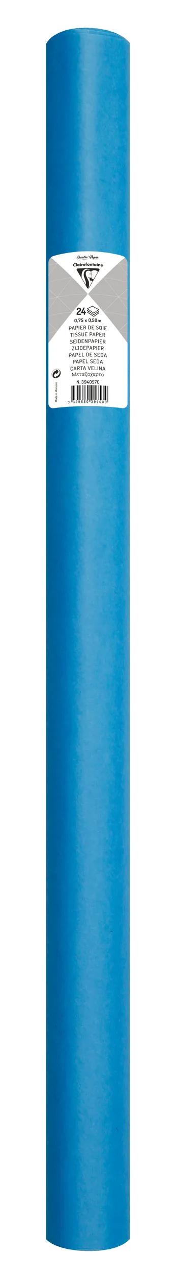 SOUTH PAPER, Roll of 24 sheets 18g/m2 in 50x75cm format - Petroleum blue (Pack x5)