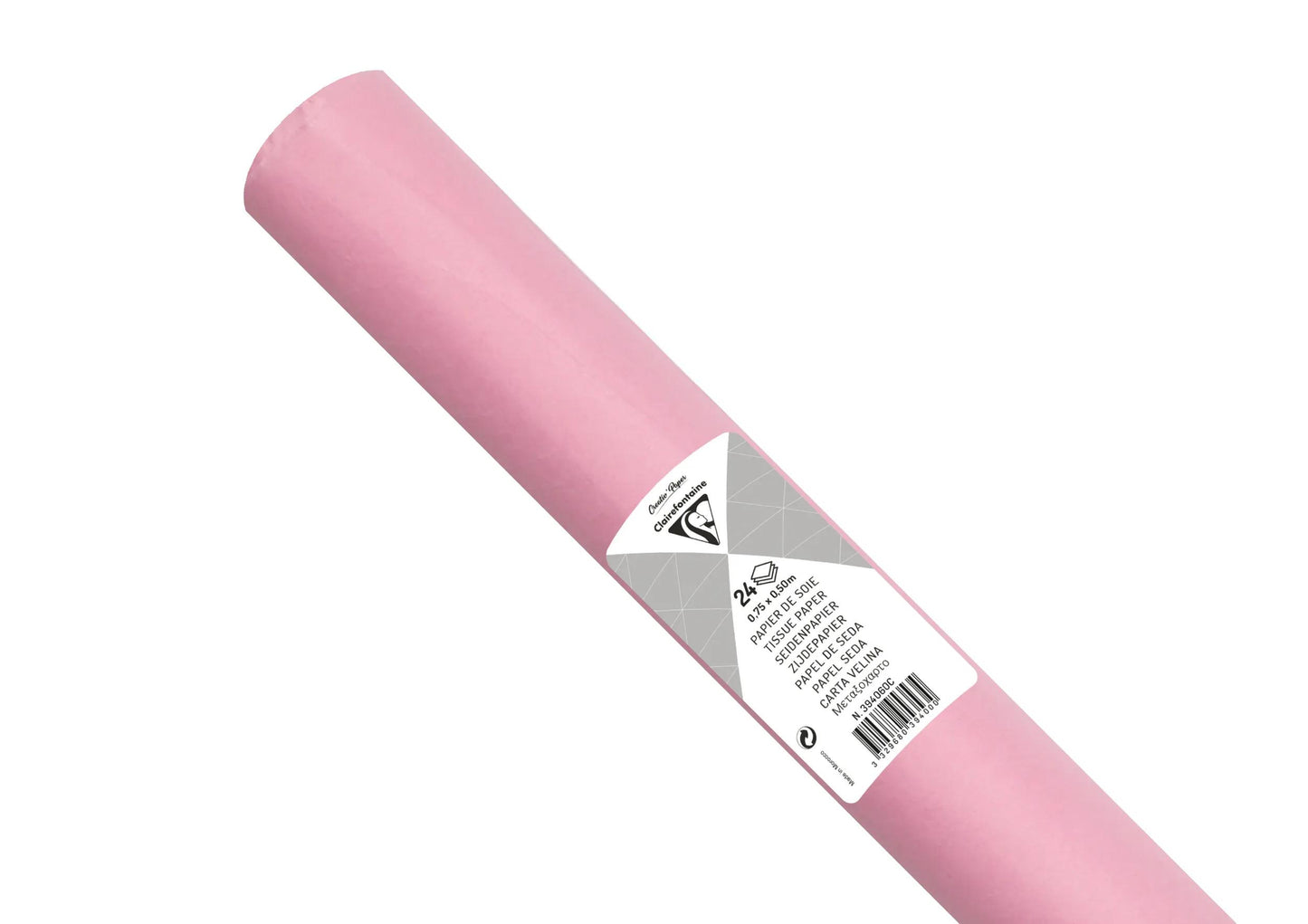 SOUTH PAPER, Roll of 24 sheets 18g/m2 in 50x75cm format - Medium pink (Pack x5)