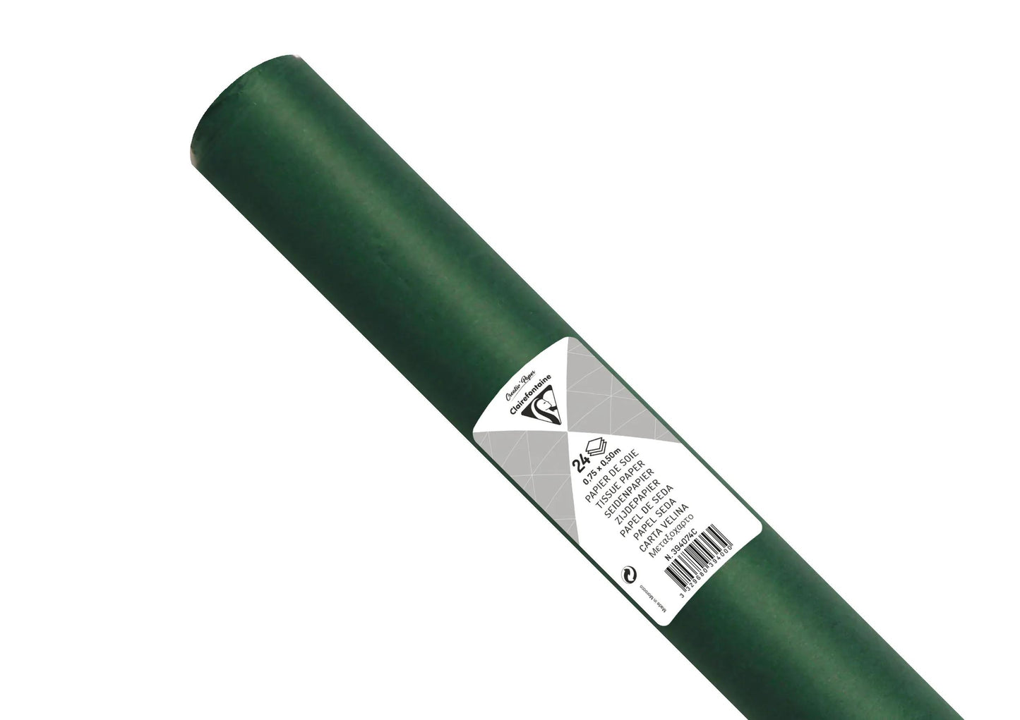 SOUTH PAPER, Roll of 24 sheets 18g/m2 in 50x75cm format - Bottle green (Pack x5)