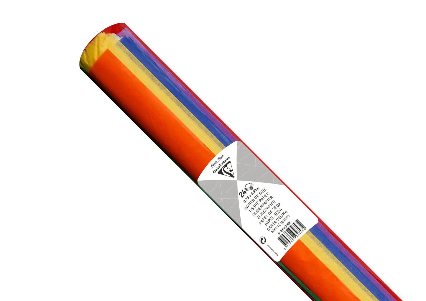 SOUTH PAPER, Roll of 24 sheets 18g/m2 in 50x75cm format - Assortment (Pack x5)