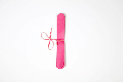PAPIER DE SOIE, Set de 3 pompons à suspendre Ø30x1 et Ø40x2 - Cyclamen (lot de 5)