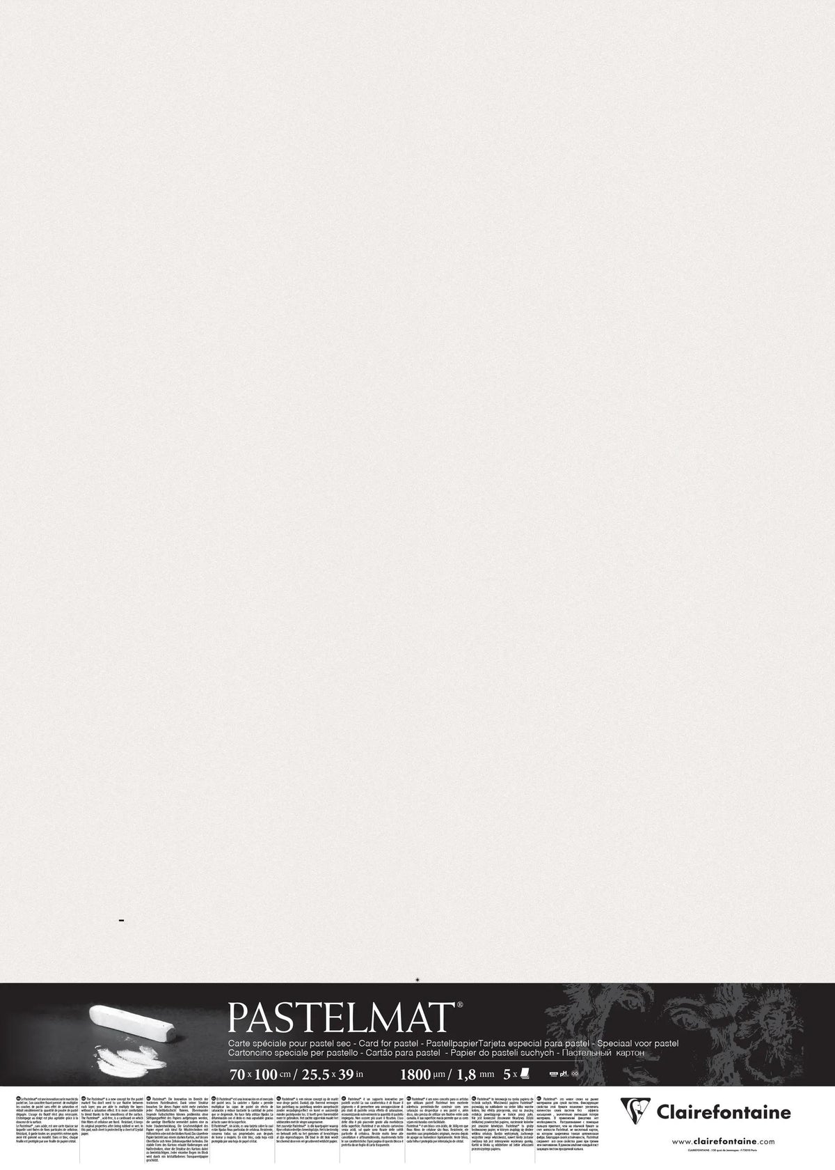 Pastelmat laminato 5F 70x100cm - Bianco