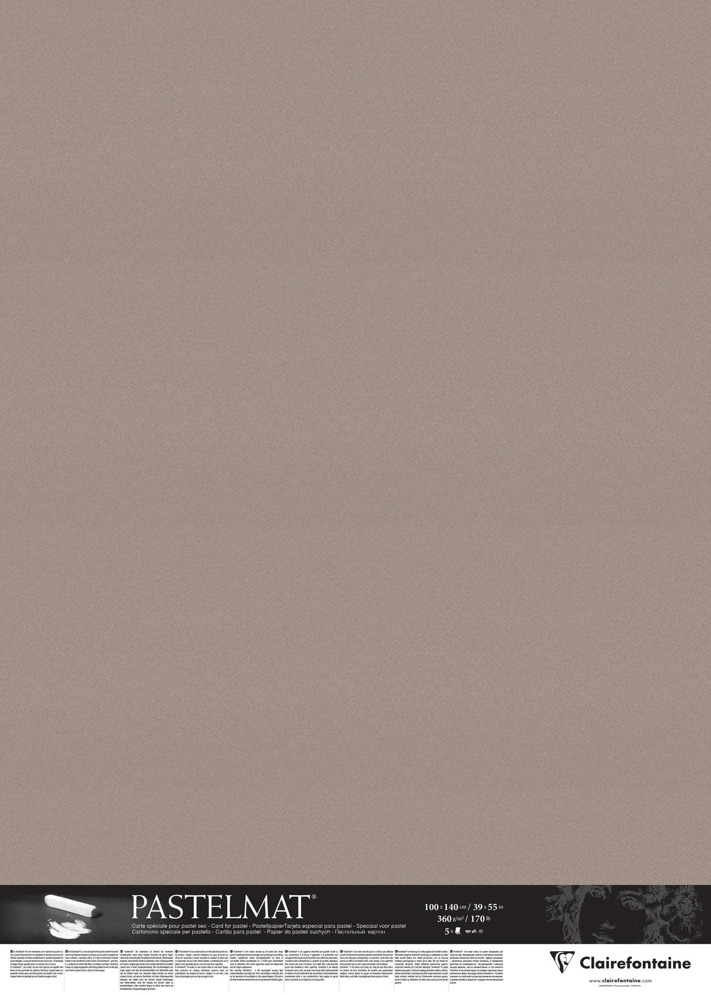 Pacchetto pastello 5F 100x140cm 360g - Grigio scuro