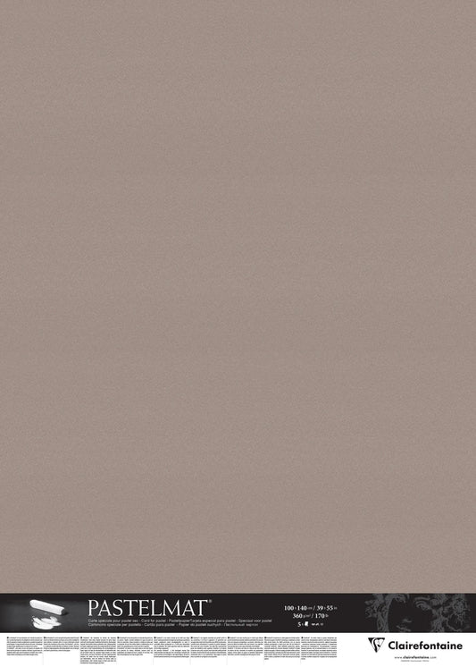 Pastelmat Paket 5F 100x140cm 360g - Dunkelgrau