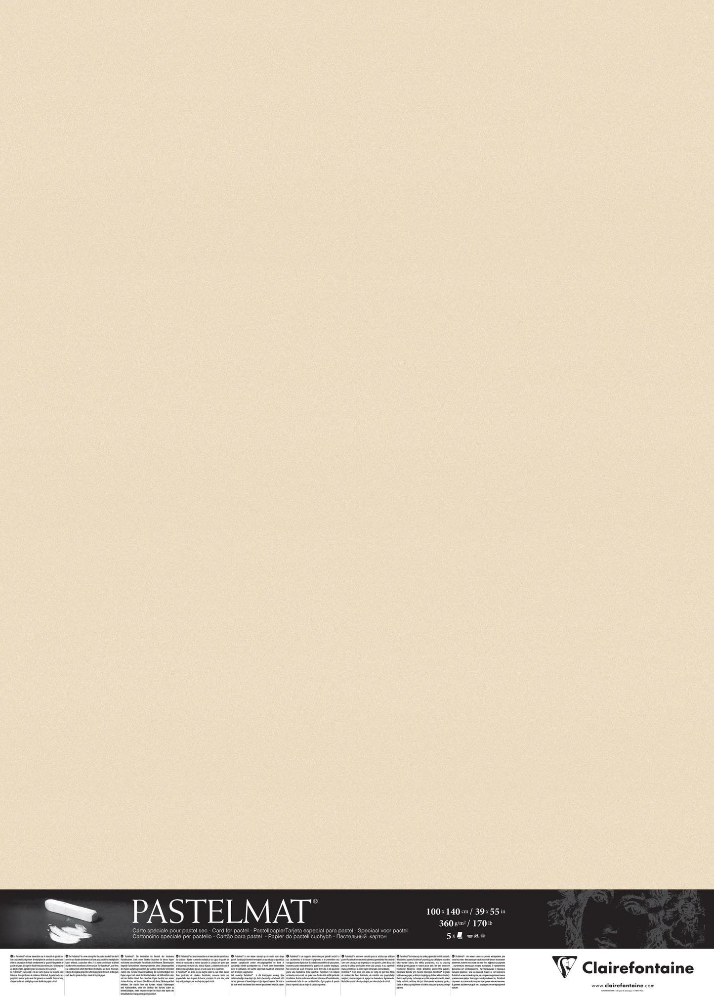Pastelmat package 5F 100x140cm 360g - Maize