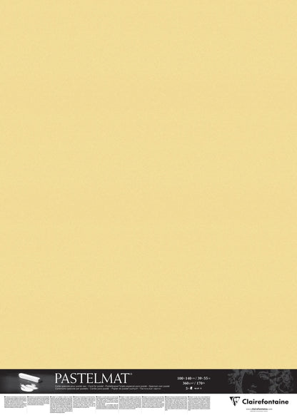 Pastelmat pack 5F 100x140cm 360g - Golden button