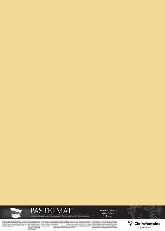 Pastelmat pack 5F 100x140cm 360g - Golden button