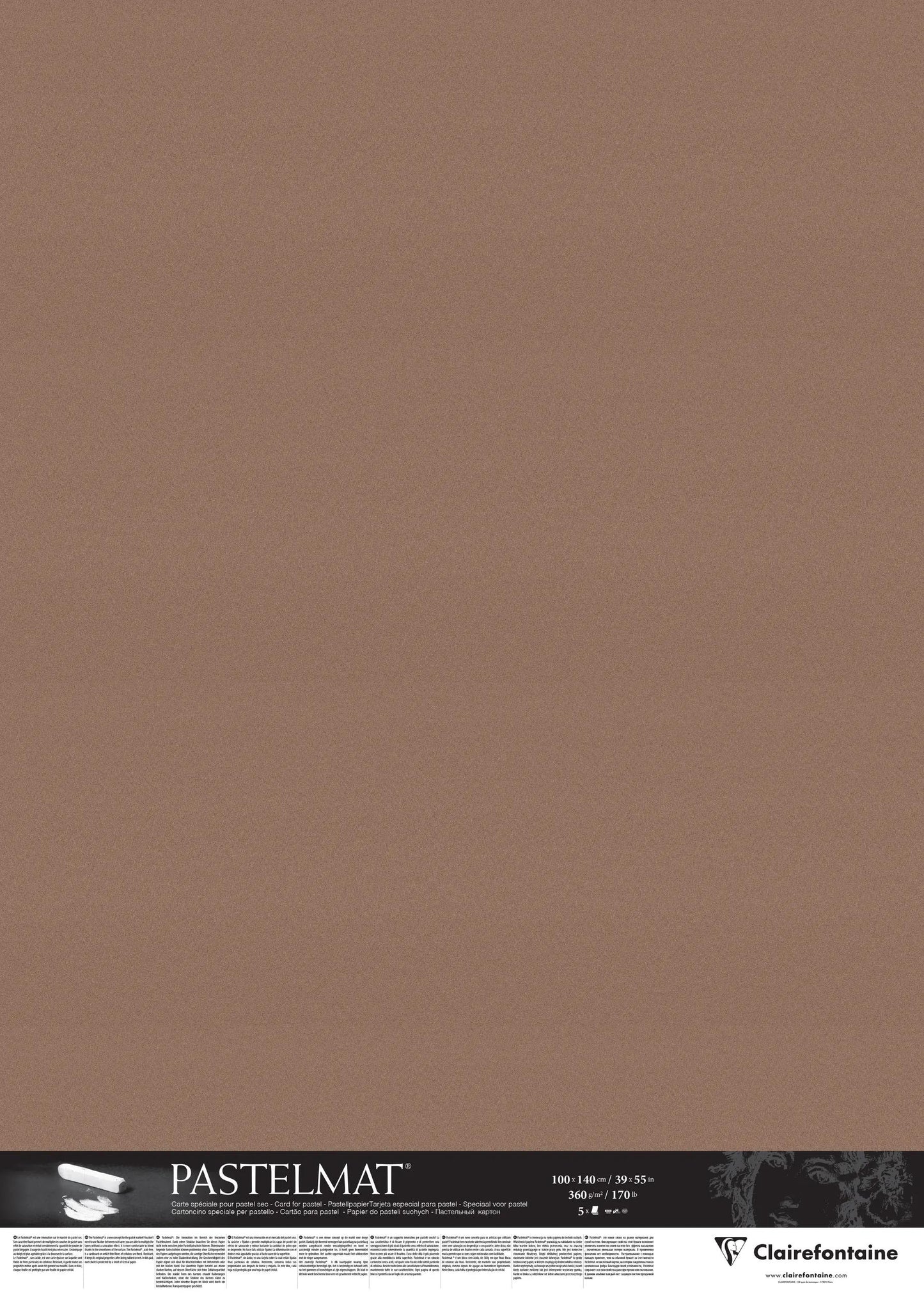Pacchetto pastello 5F 100x140cm 360g - Brown
