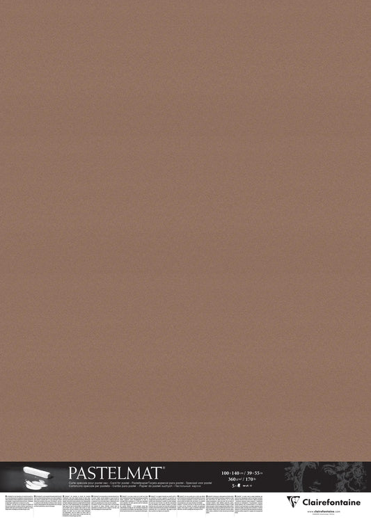 Pastelmat Paket 5F 100x140cm 360g - Braun