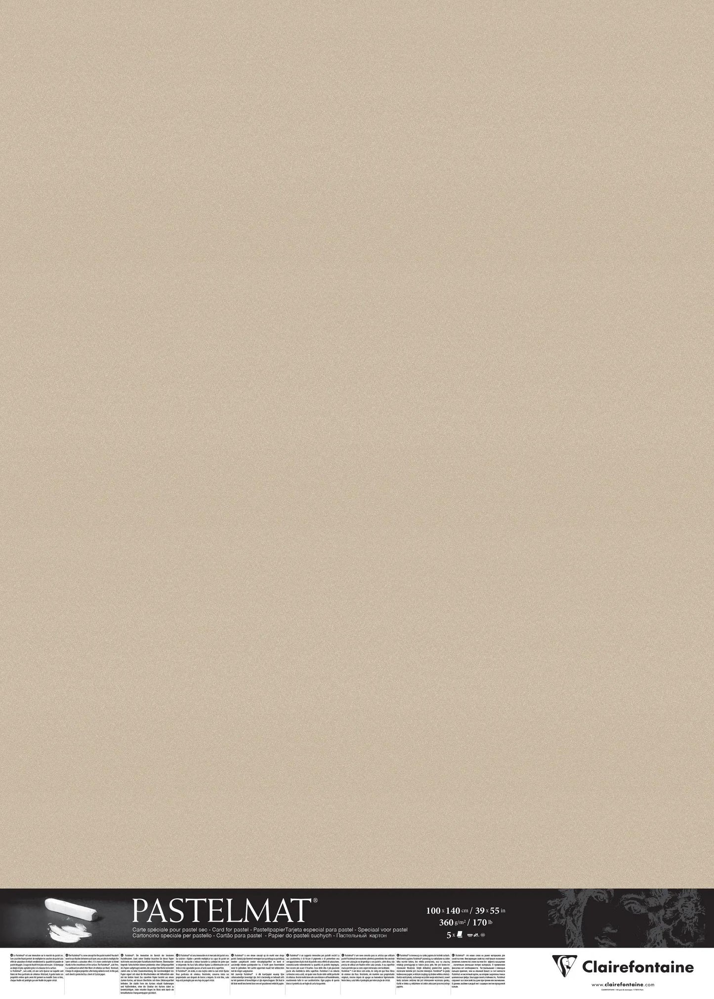 Pastelmat package 5F 100x140cm 360g - Sand