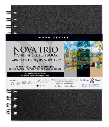 Nova Trio spiral notebook 50F 15,2x20,3cm 150g - Assorted (in bundle 2)