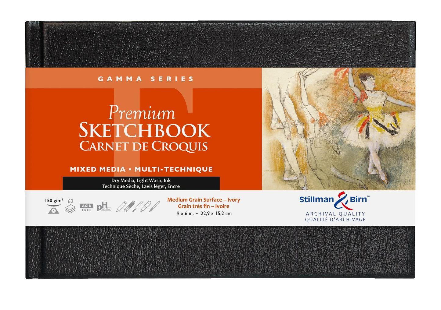 Serie Gamma rigida rewinded notebook 62F 22,9x15,2cm 150g - Avorio (Pacchetto x2)