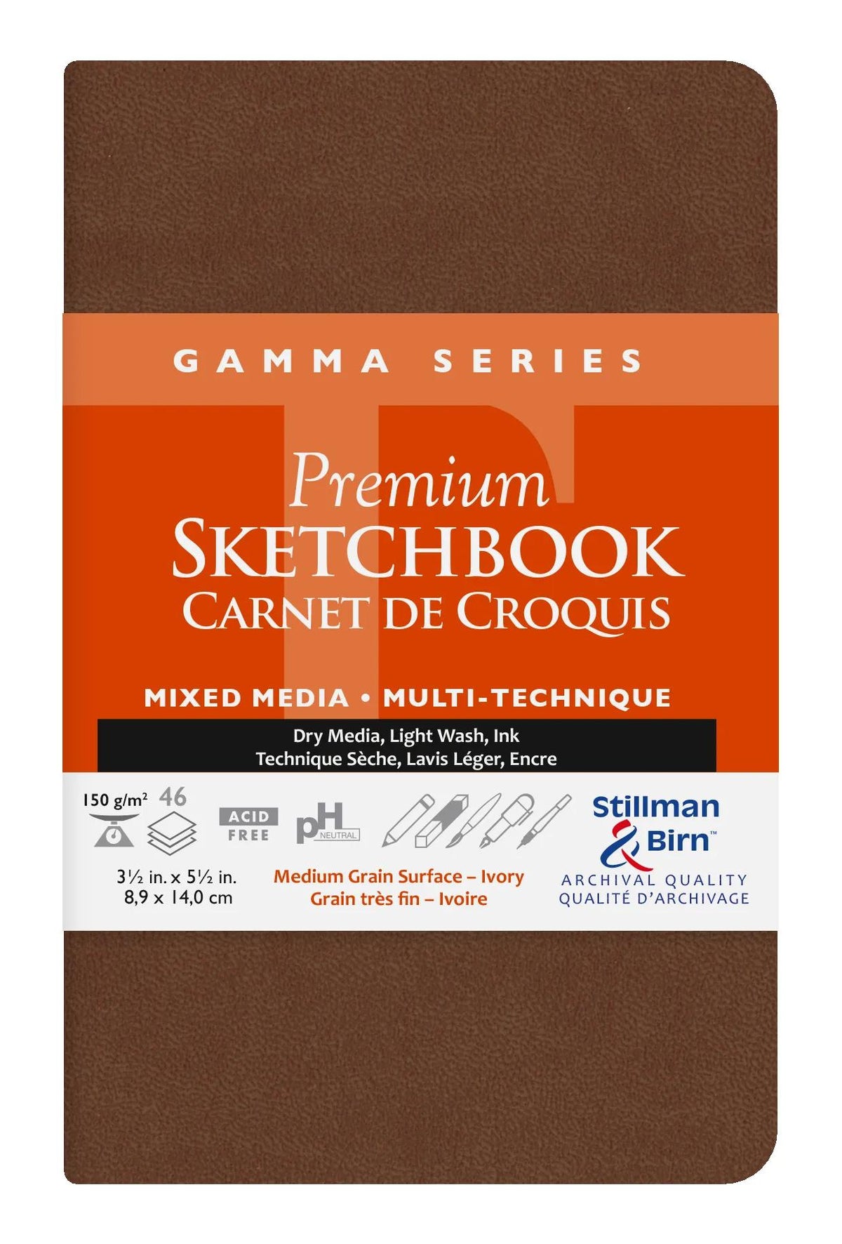 Gamma Series flexible notebook 46F 8,9x14cm 150g - Ivory (in bundle 2)