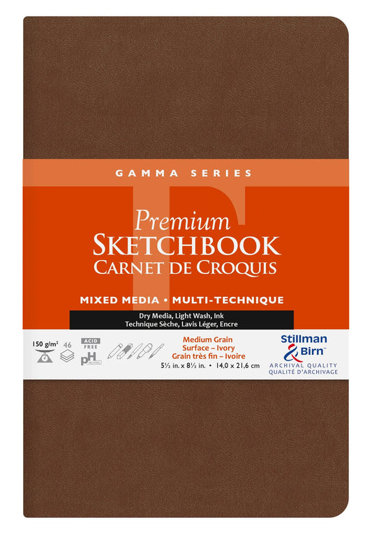 Gamma Series carnet souple 46F 21,6x14cm 150g - Ivoire (lot de 2)