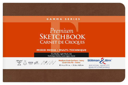 Gamma Series flexibles Notebook 46F 14x21,6cm 150g - Elfenbein (2er-Pack)