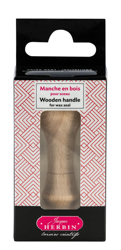 Holzgriff auf Stift - Beige (3er-Pack)